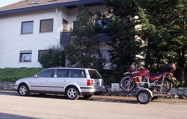 Unser Passat als Zugfahrzeug